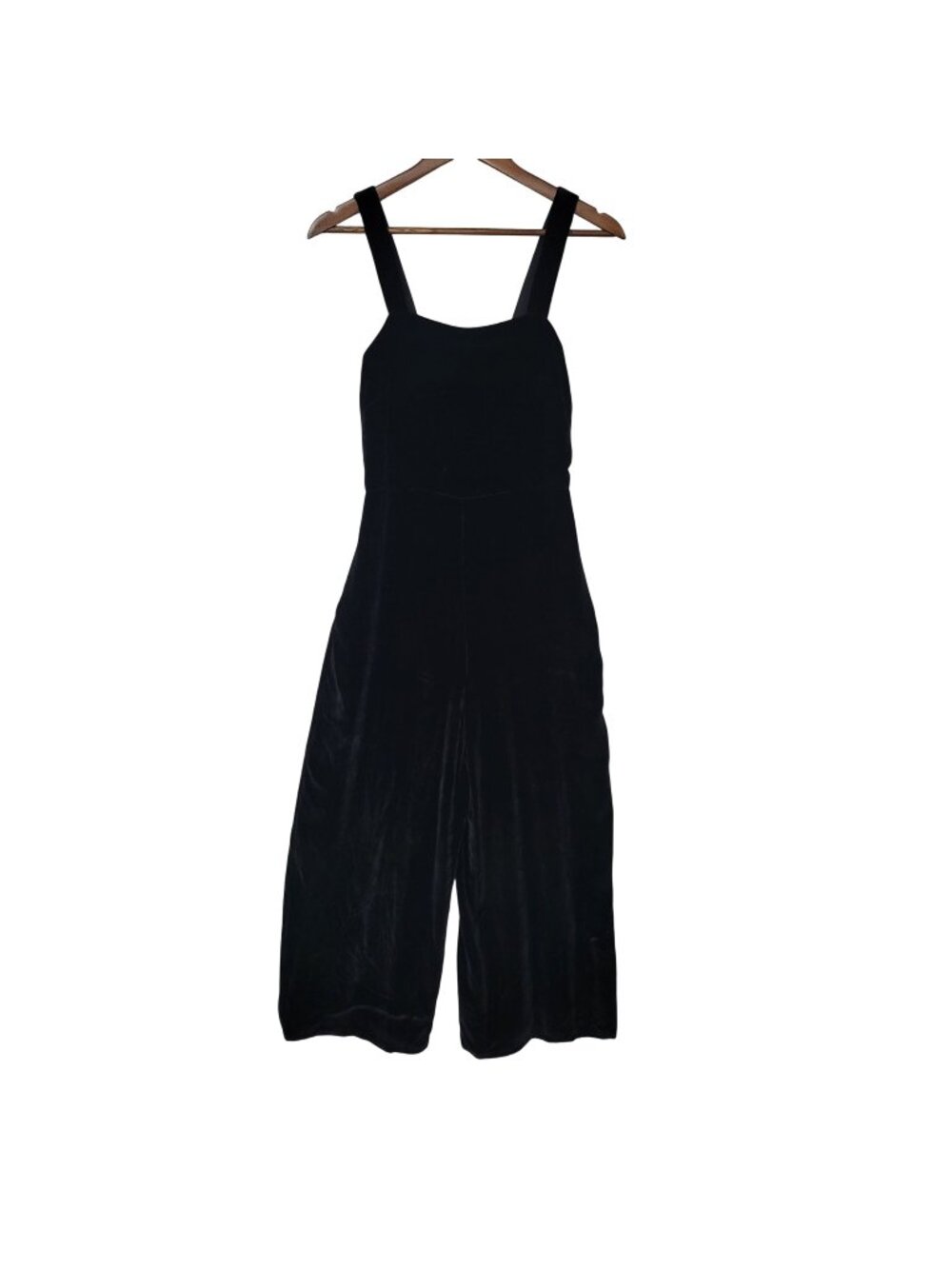 Madewell Squareneck Wide-Leg Jumpsuit Womens Size 0 Jet Black